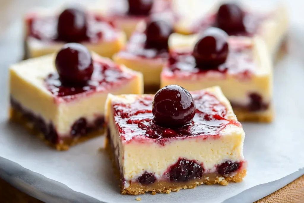 Easy Cherry Cheesecake Bars