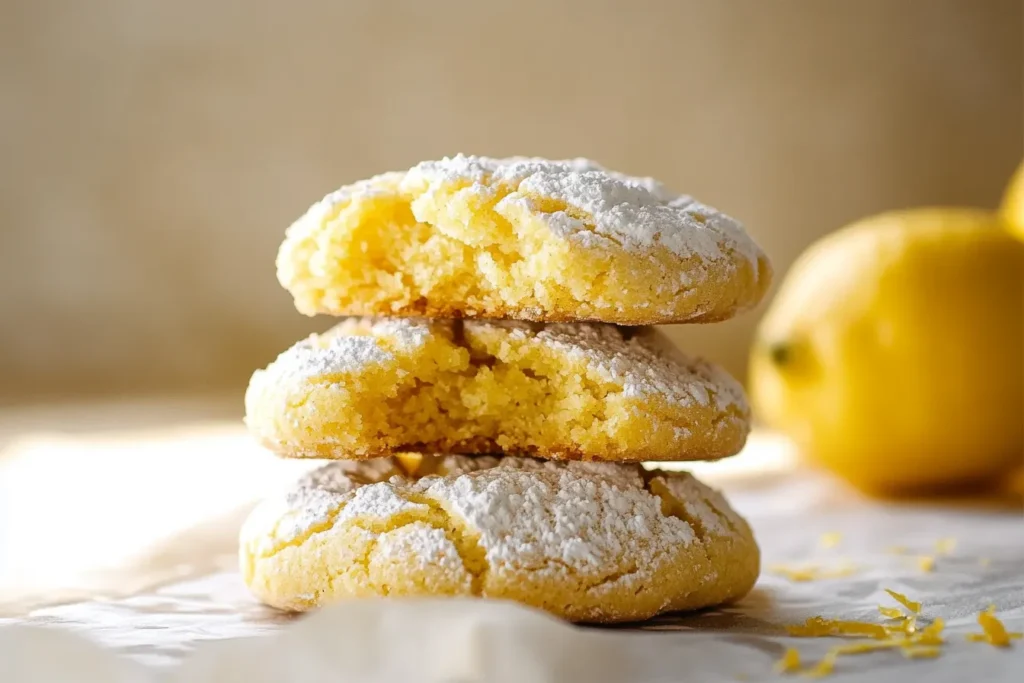 Lemon Crinkle Cookies