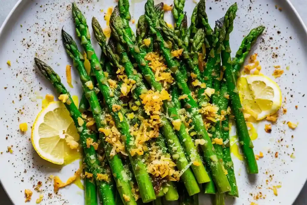 Roasted Lemon Parmesan Garlic Asparagus