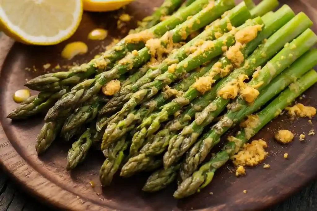 Roasted Lemon Parmesan Garlic Asparagus