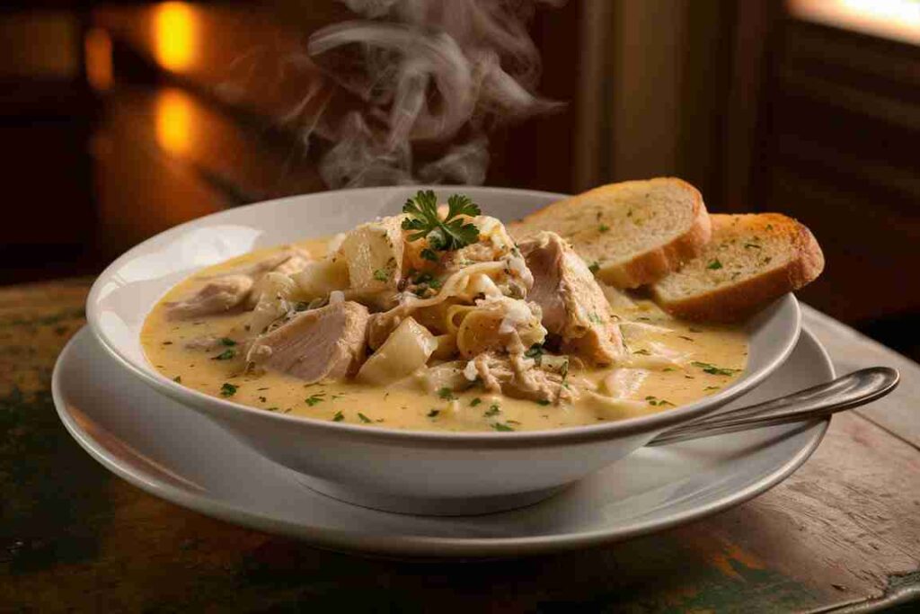 Homemade Chicken Alfredo Soup