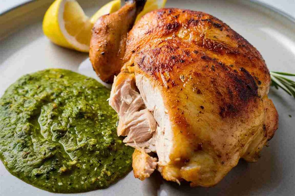 Grilled Chicken with Green Sauce