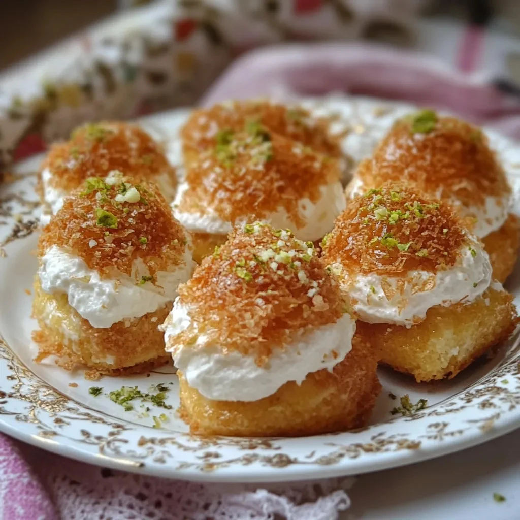 Kunafa Cream Puffs
