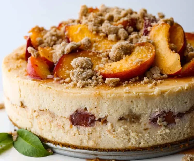 Peach Cobbler Cheesecake