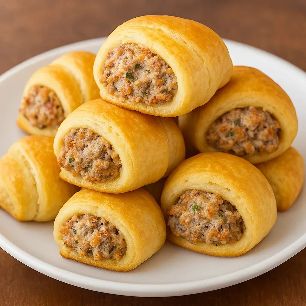 Rotel Sausage Crescents