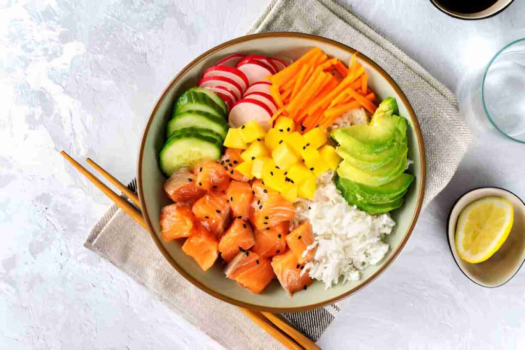 Glazed Salmon Bowls
