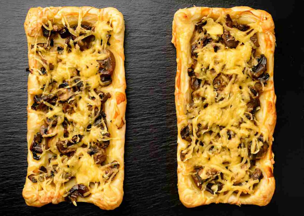 Mushroom and Gouda Puff Pastry Tart