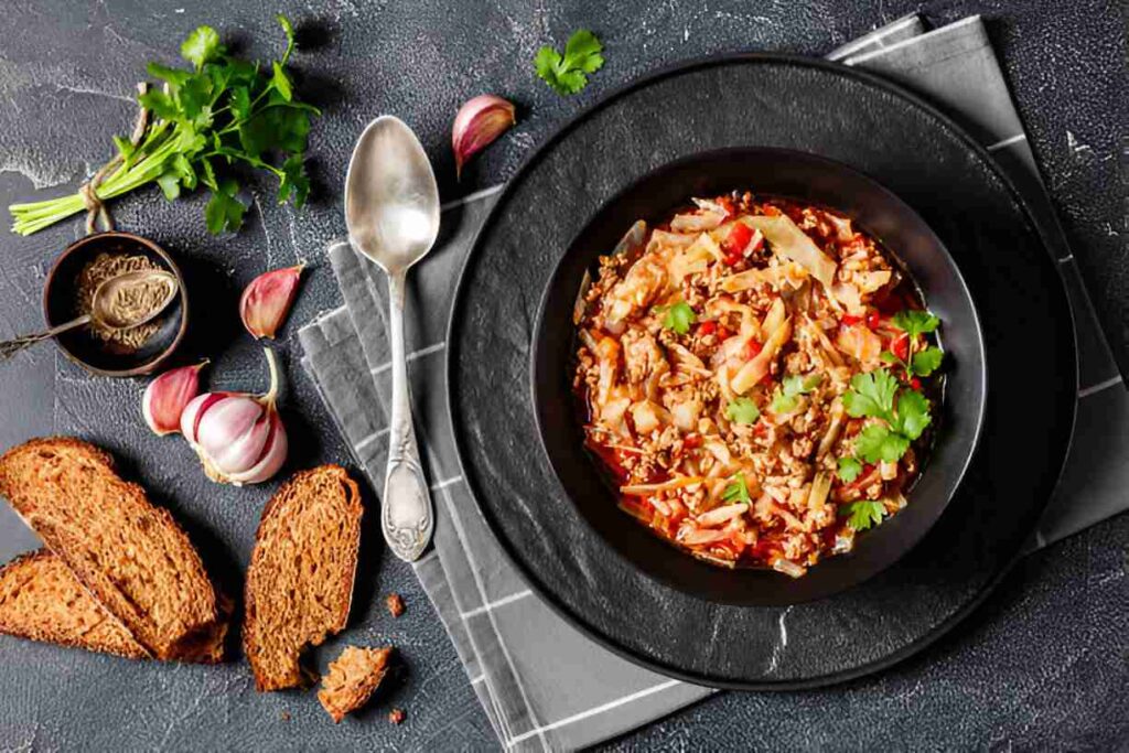 Ground Beef Taco Cabbage Skillet