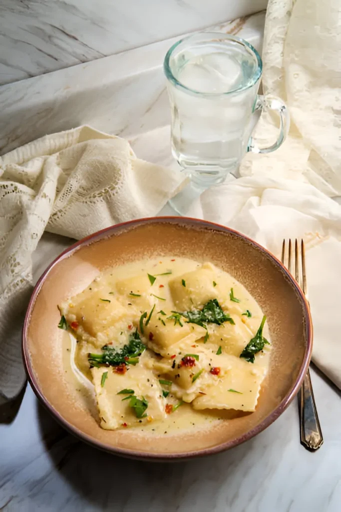 Creamy Tuscan Ravioli