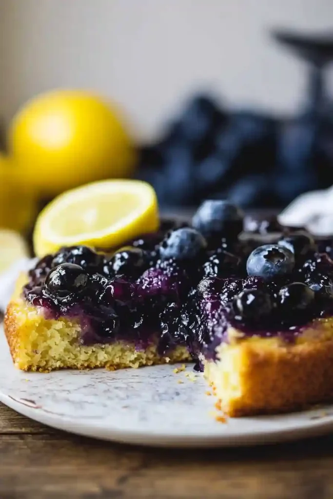 Blueberry Lemon Upside-Down Cake