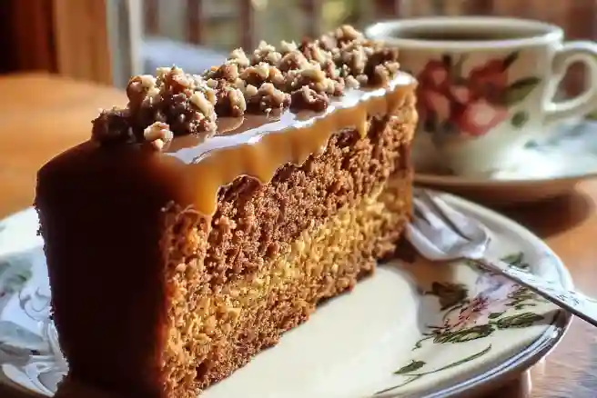 Chocolate Cake with Coffee Caramel