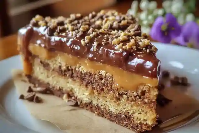 Chocolate Cake with Coffee Caramel