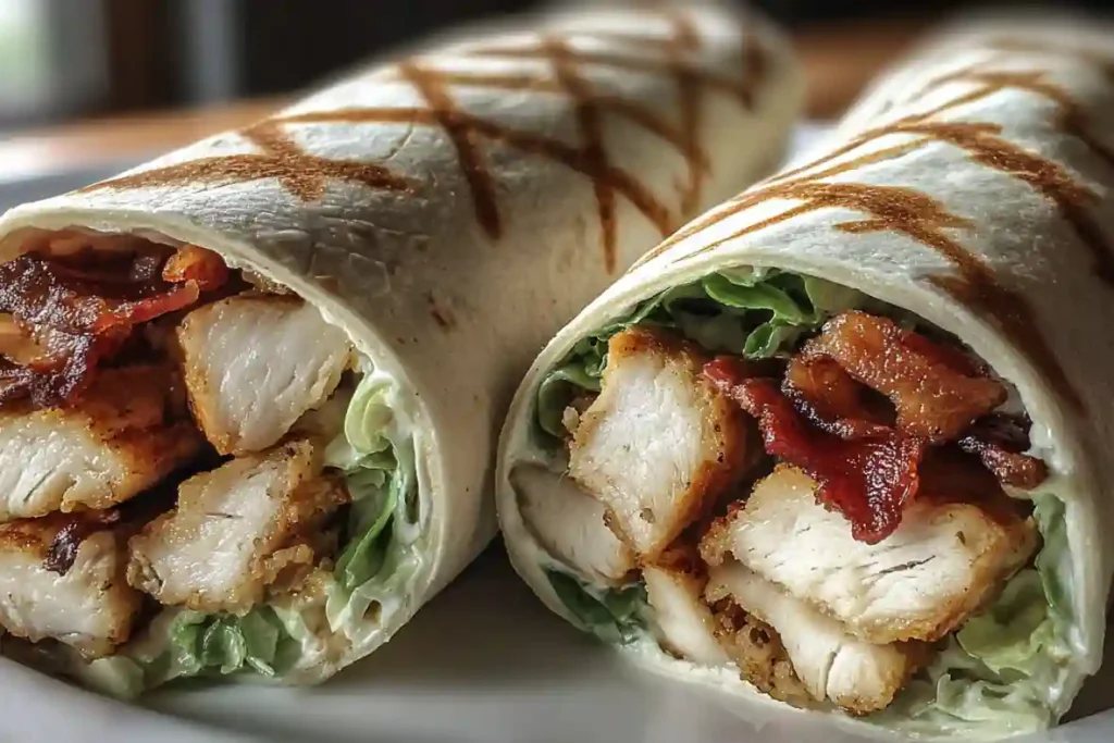Crispy Chicken Bacon Ranch Wraps
