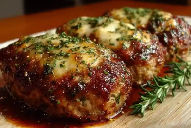 Garlic Parmesan Meatloaves