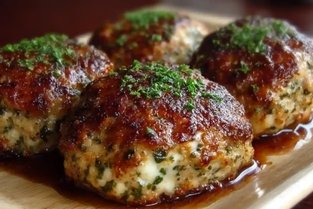 Garlic Parmesan Meatloaves