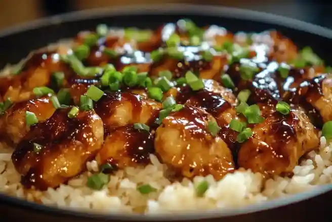 One-Skillet Honey BBQ Chicken & Rice