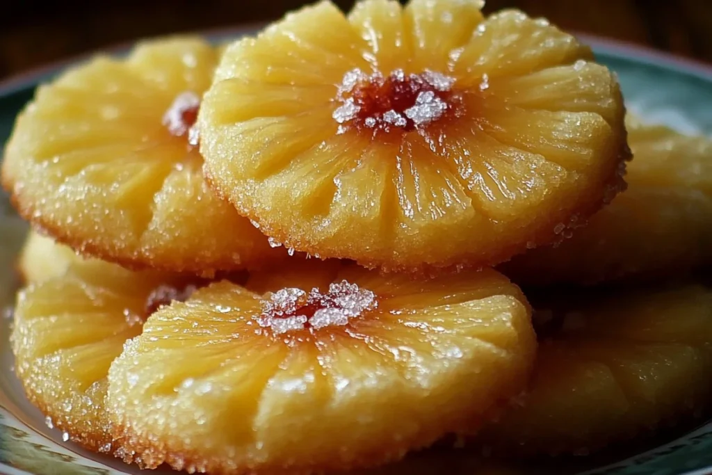 Pineapple Upside Down Sugar Cookies