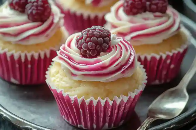 Raspberry Swirl Cupcakes
