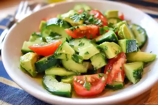 Cucumber-Avocado Salad