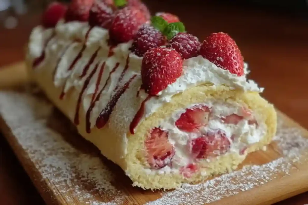 Strawberry Cake Roll