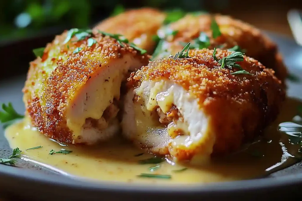 Crispy and Creamy Chicken Cordon Bleu
