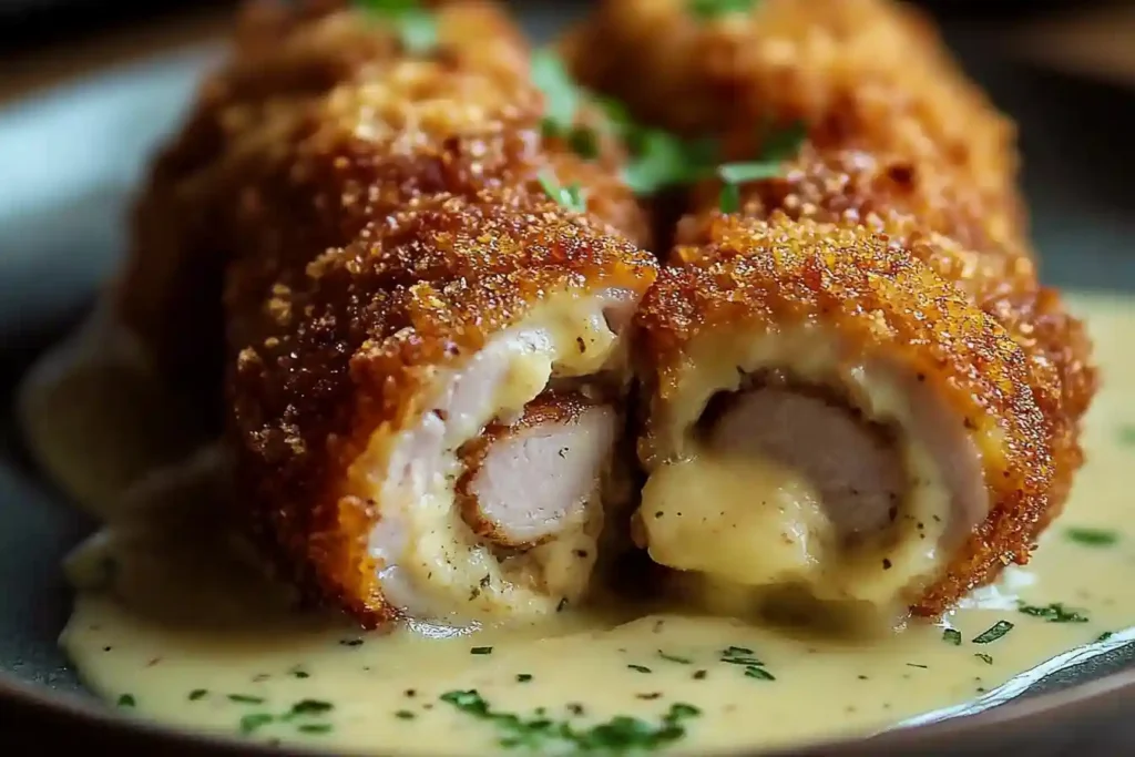 Crispy and Creamy Chicken Cordon Bleu