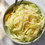 Colorful 10-minute cabbage slaw with fresh vegetables and dressing