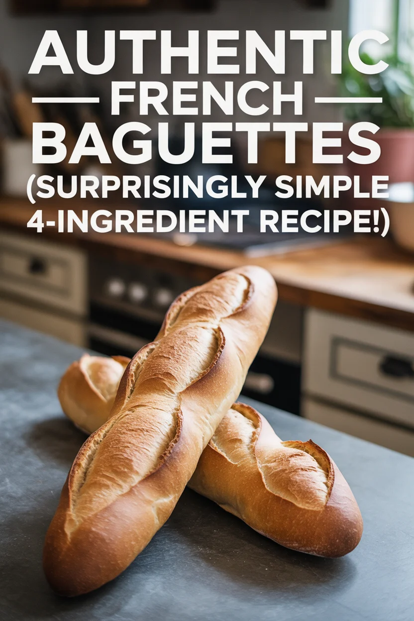 Authentic French Baguettes (Surprisingly Simple 4-Ingredient Recipe!)
