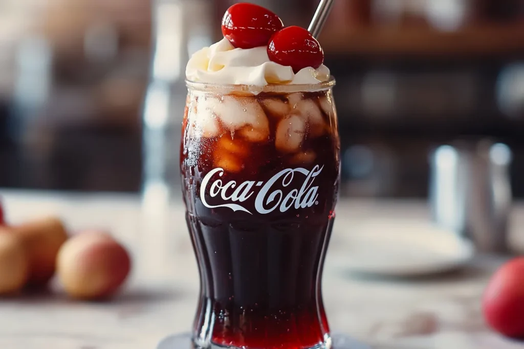 Grenadine Coca-Cola Float