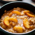 Slow Cooker Peach Cobbler