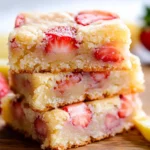 Strawberry Lemon Blondies
