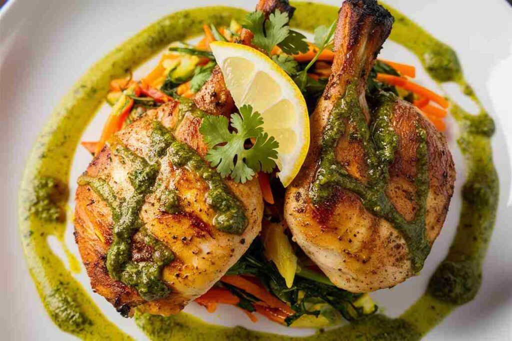 Grilled Chicken with Green Sauce