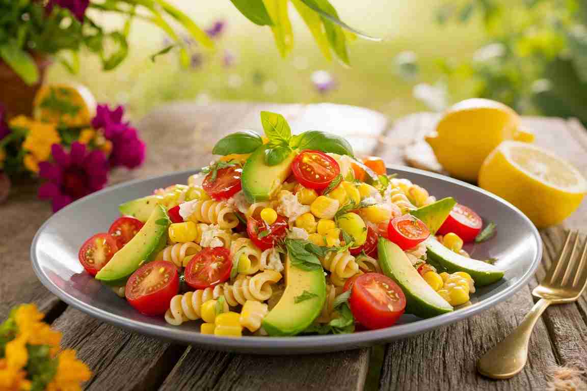 Pasta Salad with Corn and Avocado: A Delightful Family Favorite