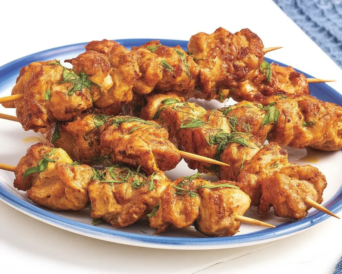 Lemon Garlic Butter Chicken Spiedini (Crispy Air Fryer Recipe)
