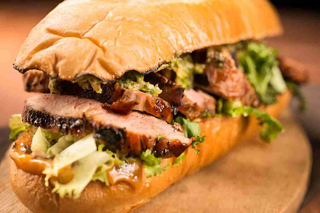 Grilled Pork Tenderloin Sandwich