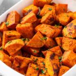 Roasted sweet potatoes