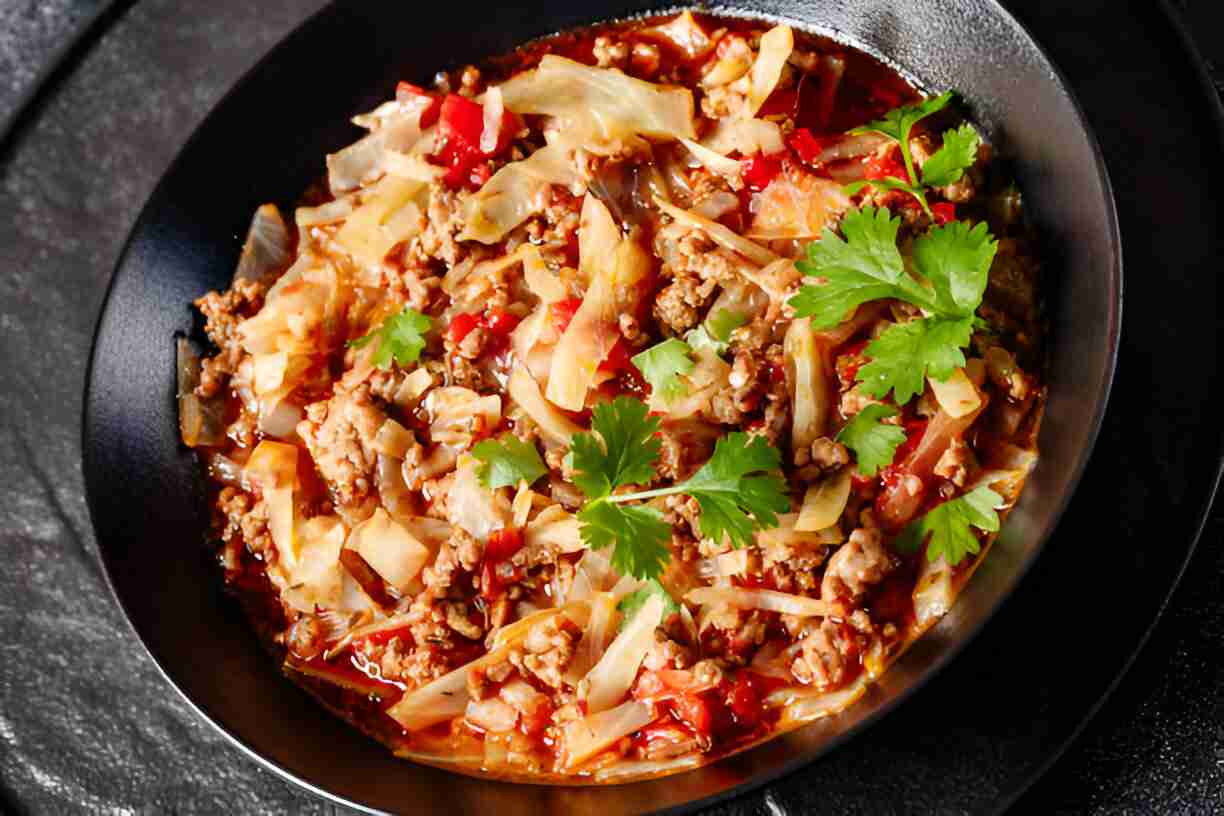 Ground Beef Taco Cabbage Skillet: A Flavorful & Easy Dinner Delight