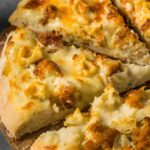 Fish Stick Alfredo Pizza