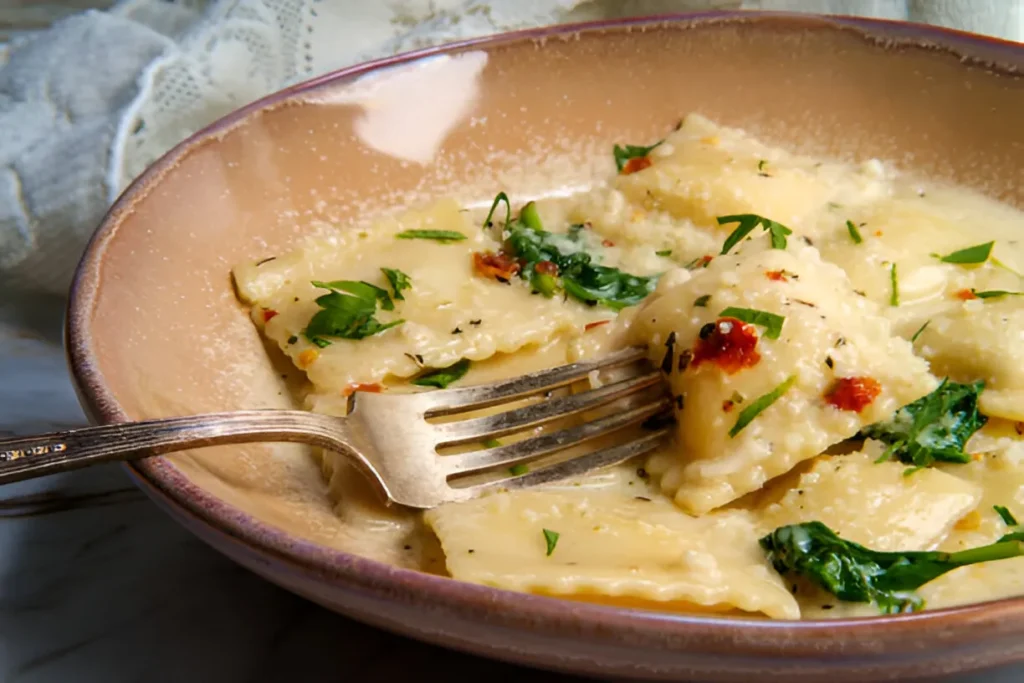 Creamy Tuscan Ravioli