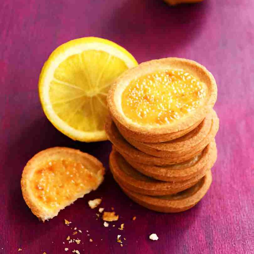 Lemon Curd Crème Brûlée Cookies