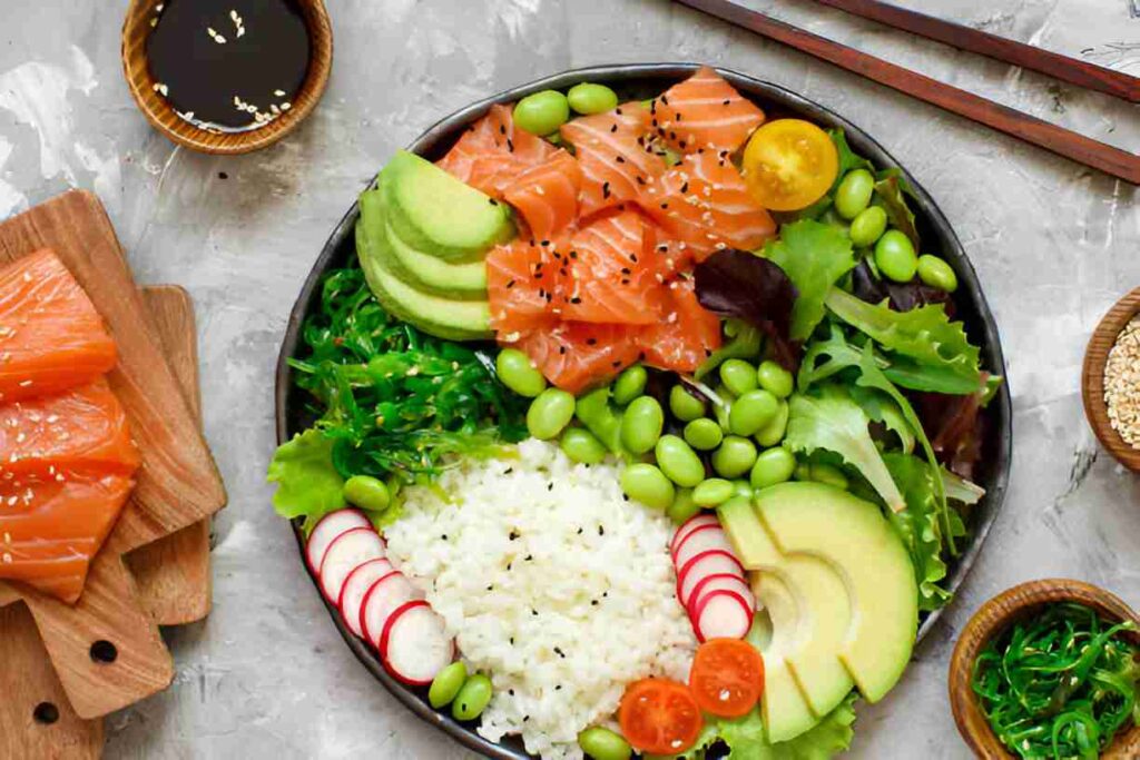 Glazed Salmon Bowls