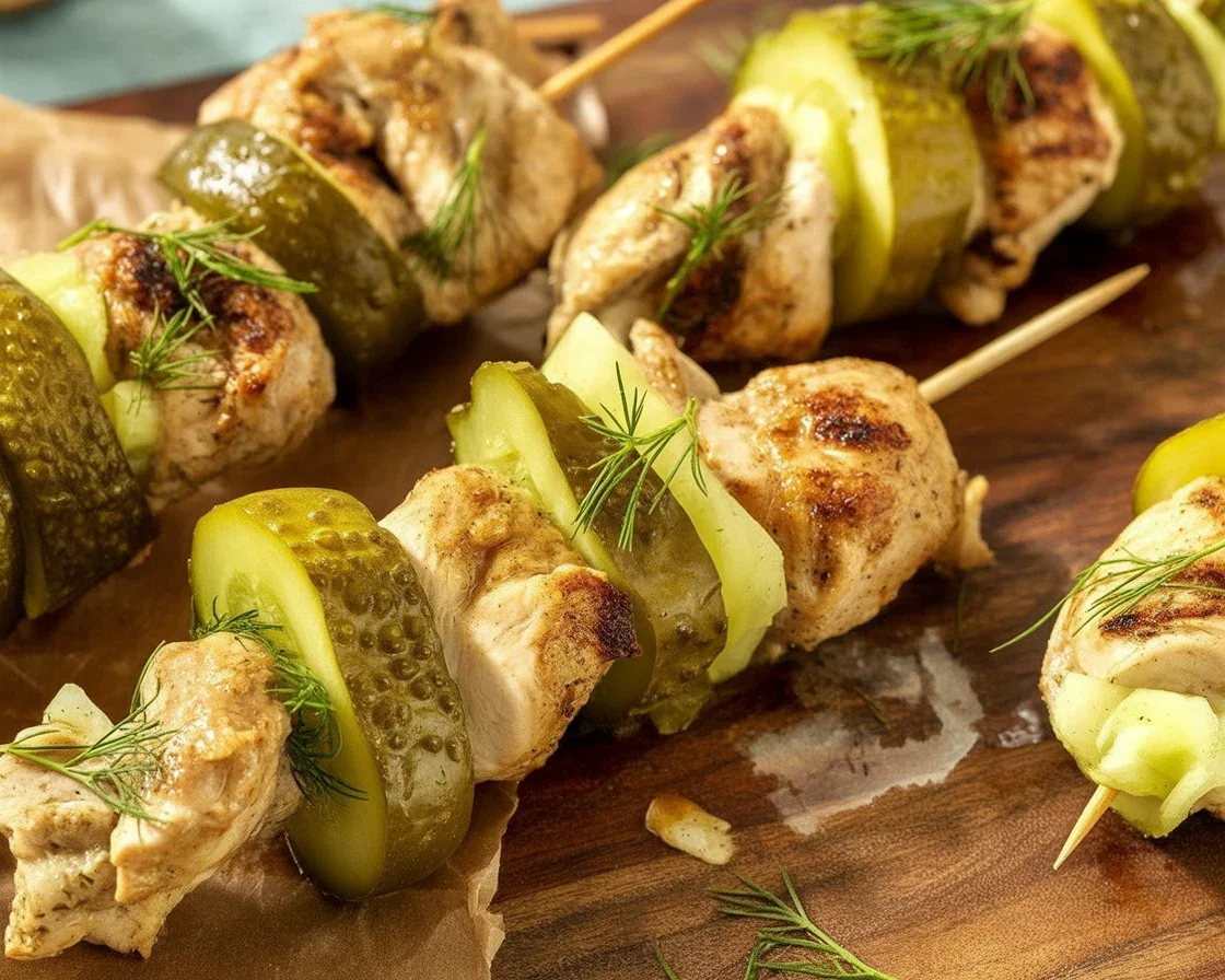 The Ultimate Dill Pickle Chicken Skewers (You’ll Crave All Summer)