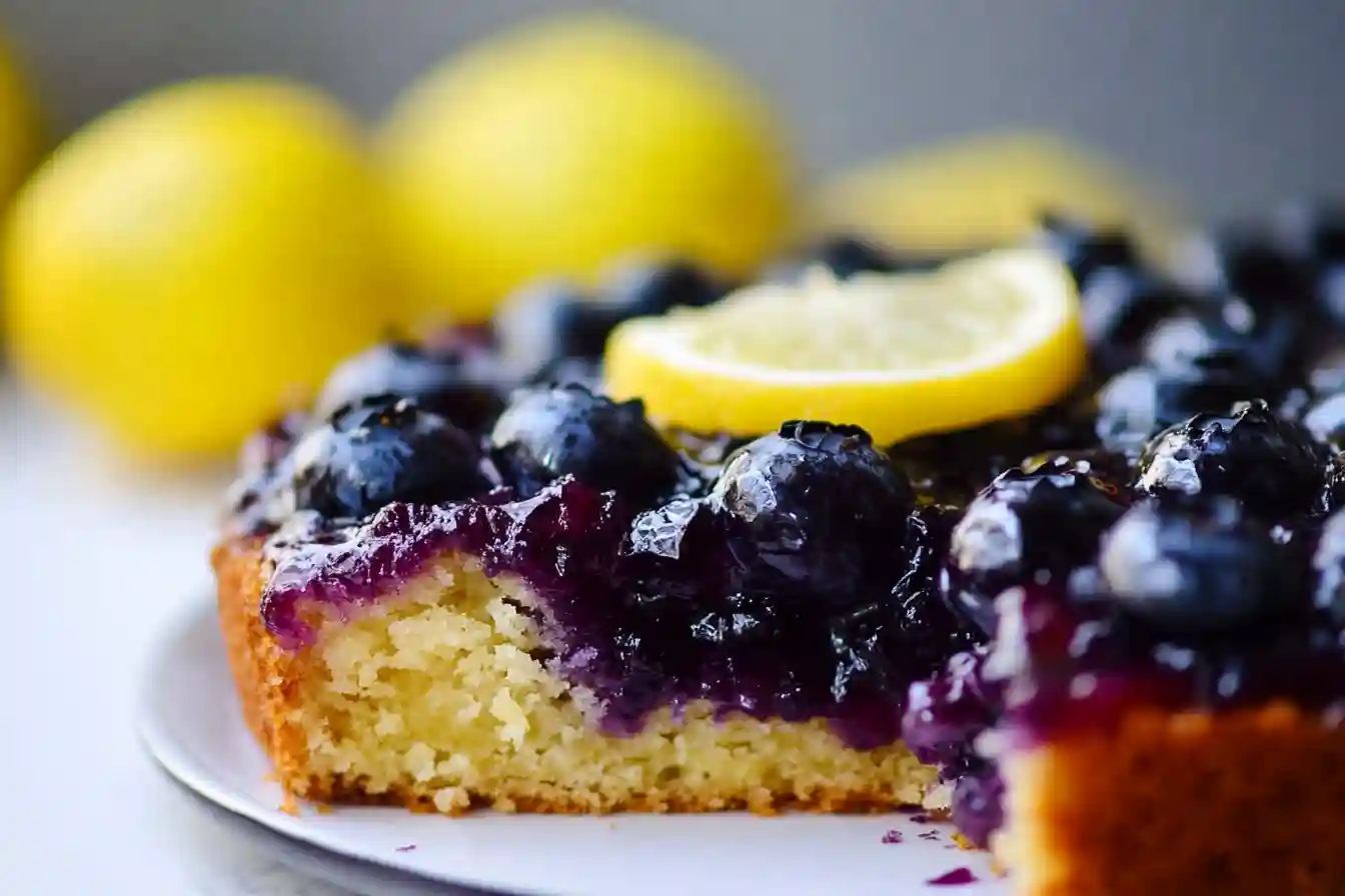 Blueberry Lemon Upside-Down Cake: A Delightful Fusion of Sweetness and Zest