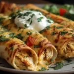 Baked Cream Cheese Chicken Taquitos