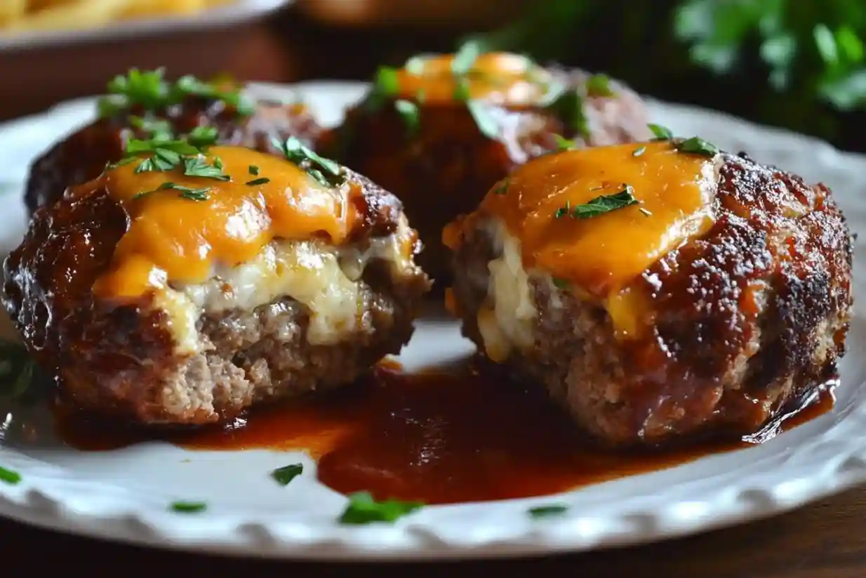Cheesy Stuffed Meatloaf Bites: A Family Favorite Recipe