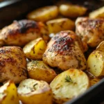 Chicken and Potatoes from the Baking Sheet