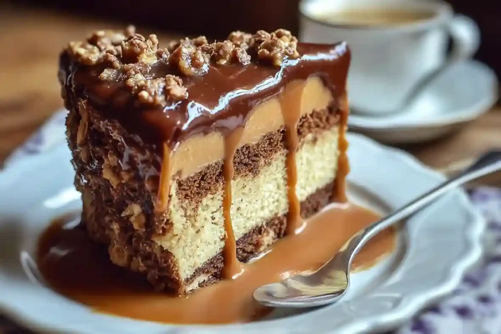 Chocolate Cake with Coffee Caramel