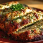Garlic Parmesan Chicken Meatloaf
