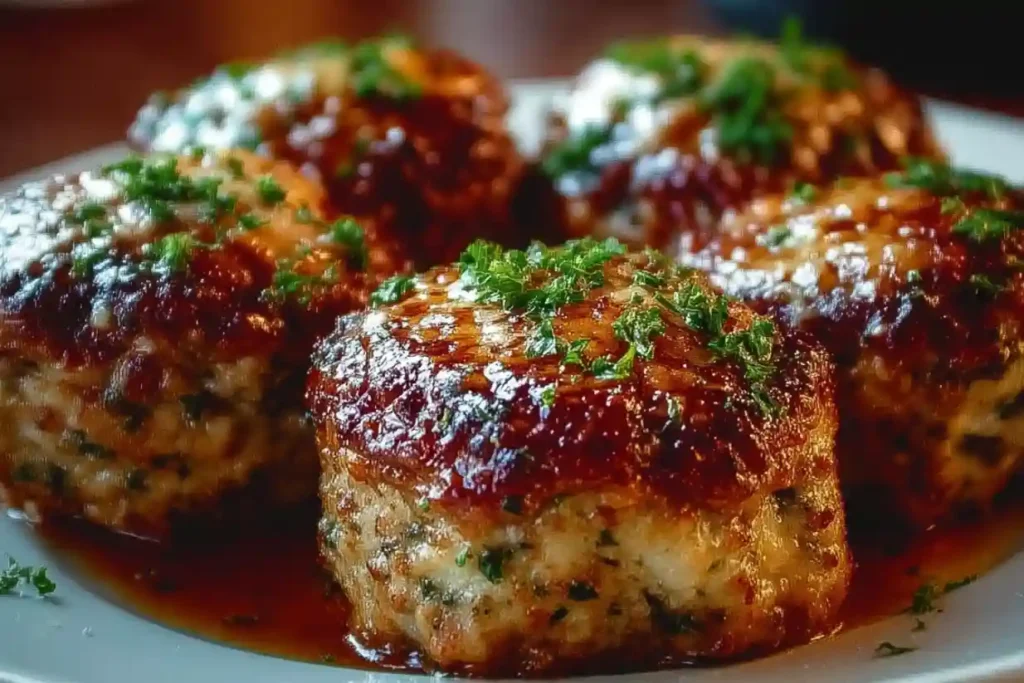 Garlic Parmesan Meatloaves