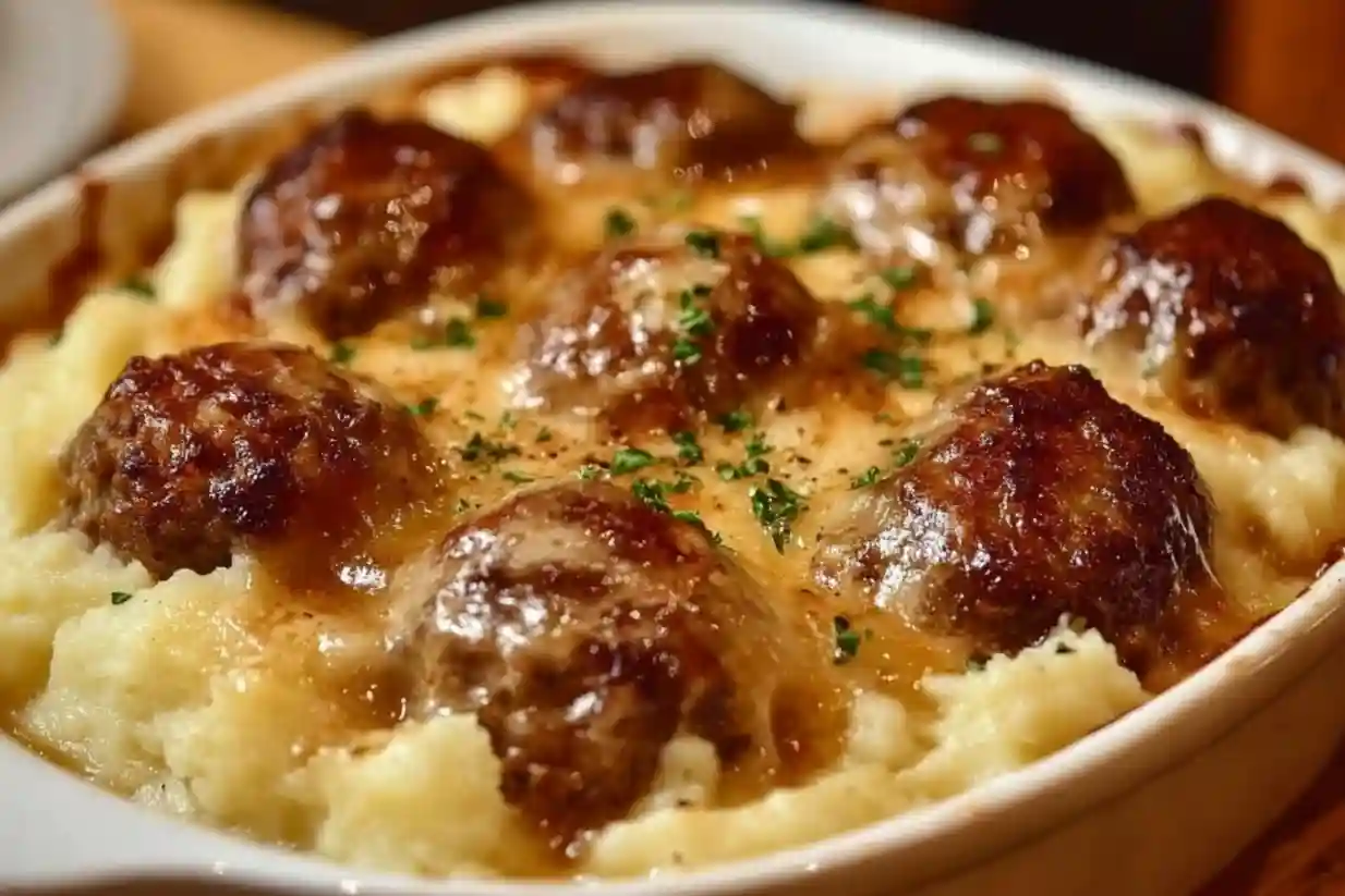 Meatball & Mashed Potato Bake: A Hearty Family Favorite